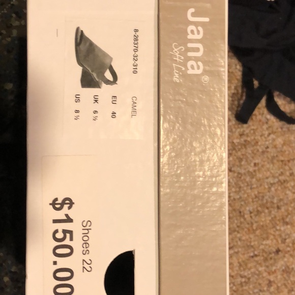 Jana size 8.5 orange (camel) wedge heels - Picture 4 of 4